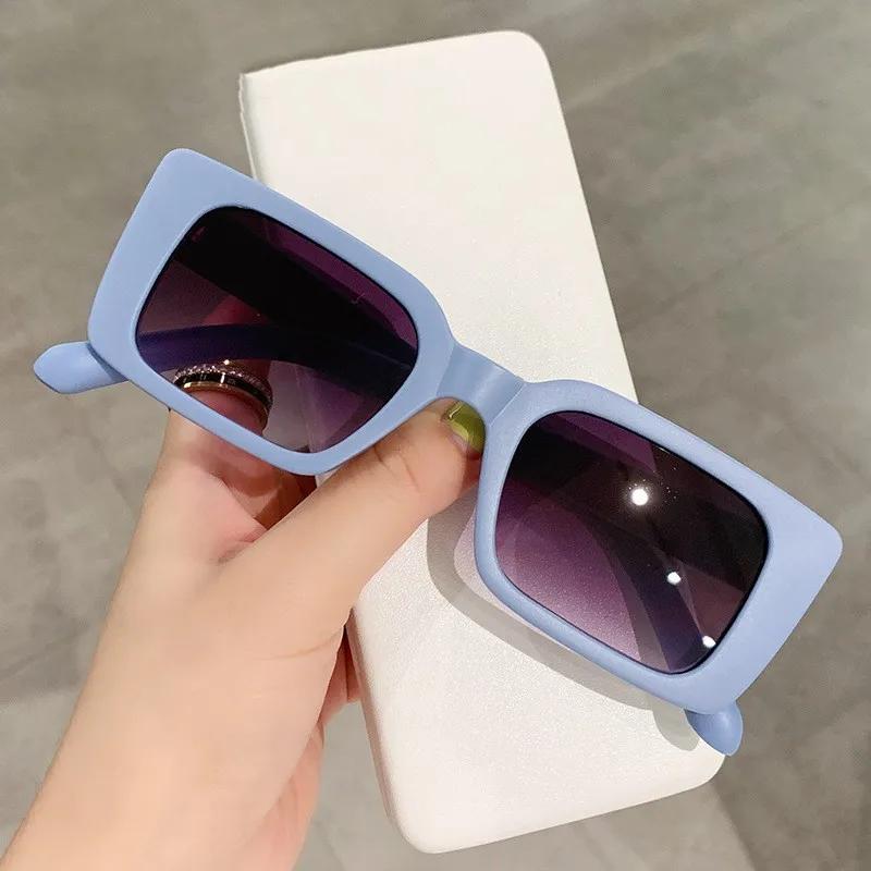 Vintage Square Sunglasses Women's Retro Leopard Sun Glasses Female Fashion Gradient Rectangle Shades Beach/Travel UV400 Shades