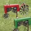 92MF Farmhouses Iron Tractor Windmill Spinner With Rotating For Patios Landscape