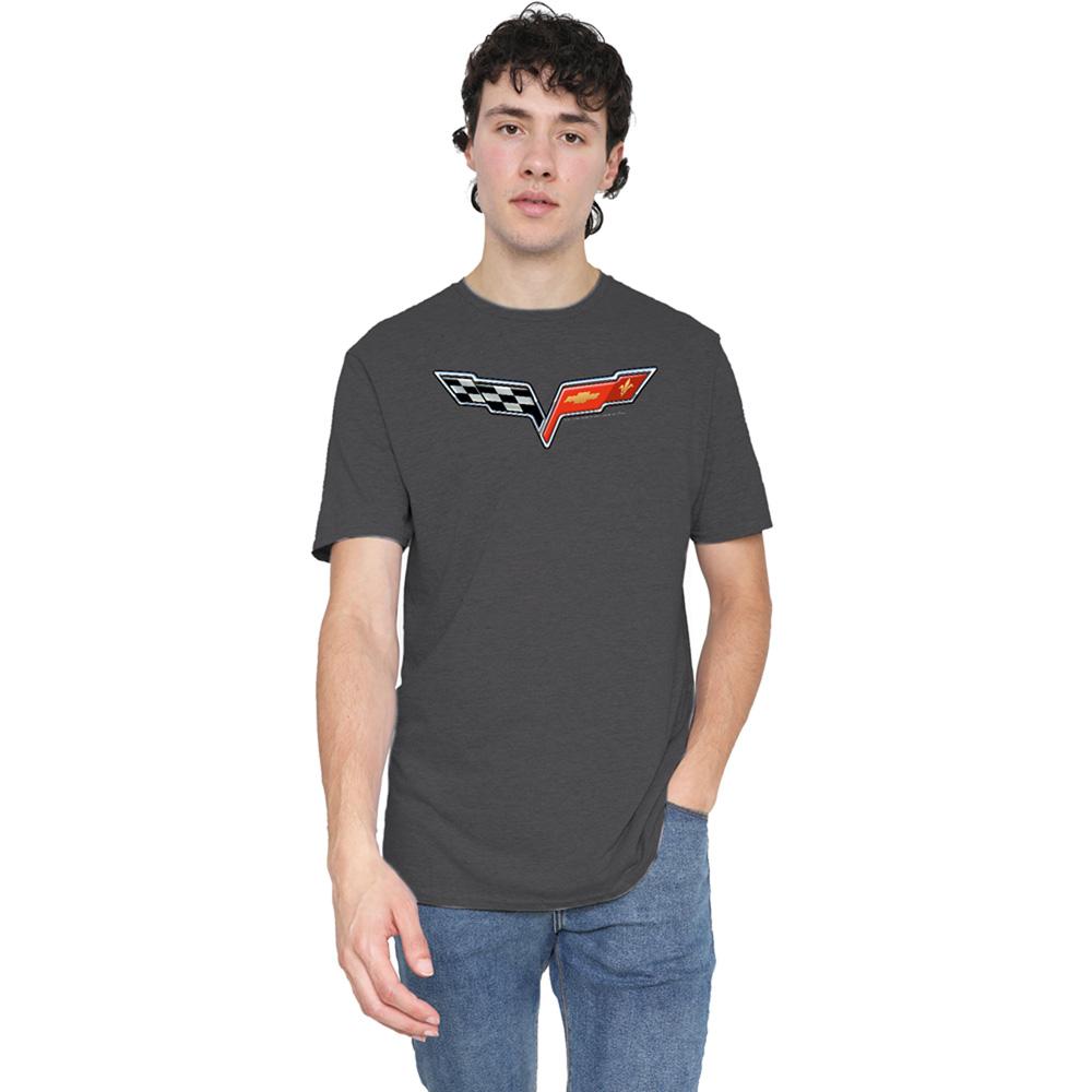 Chevrolet Unisex Adult The Vette Medallion Heather T-Shirt