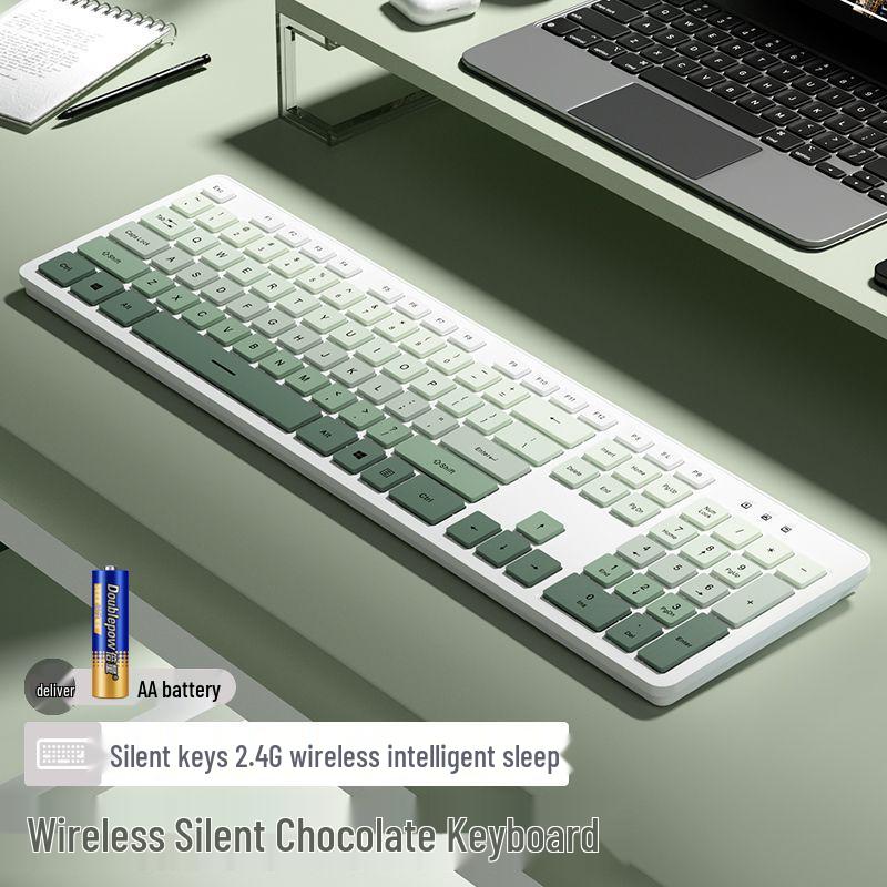 Wireless Esports Gaming Keyboard and Mouse Set - Silent for Desktop, Laptop, or Office Use