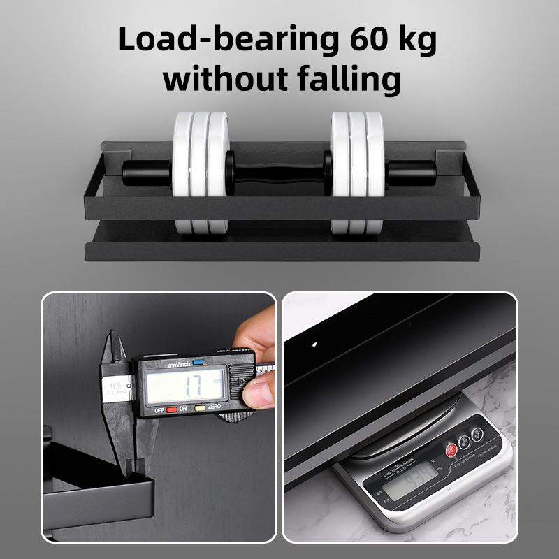 20-50cm Bathroom Shelves Stainless Steel Wall Shelf Wall Mounted Shower Storage Rack Kitchen Accessory Bathroom Hardware