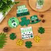 Patrick's Day Tiered Tray Decorations Gnome Leprechaun's Hat Shamrock Wooden Signs Decorations for Patrick's Day Decor