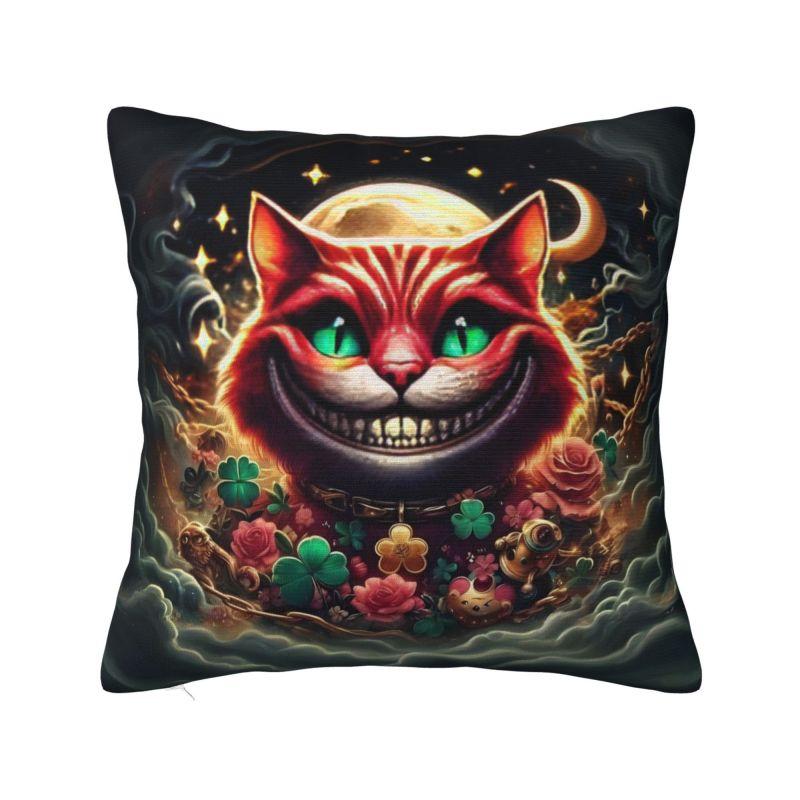 Federe Cuscino Personalizzate Disney Alice nel Paese delle Meraviglie Gatto dello Cheshire Divertente Velluto Lusso Decorazione Cuscino Salotto