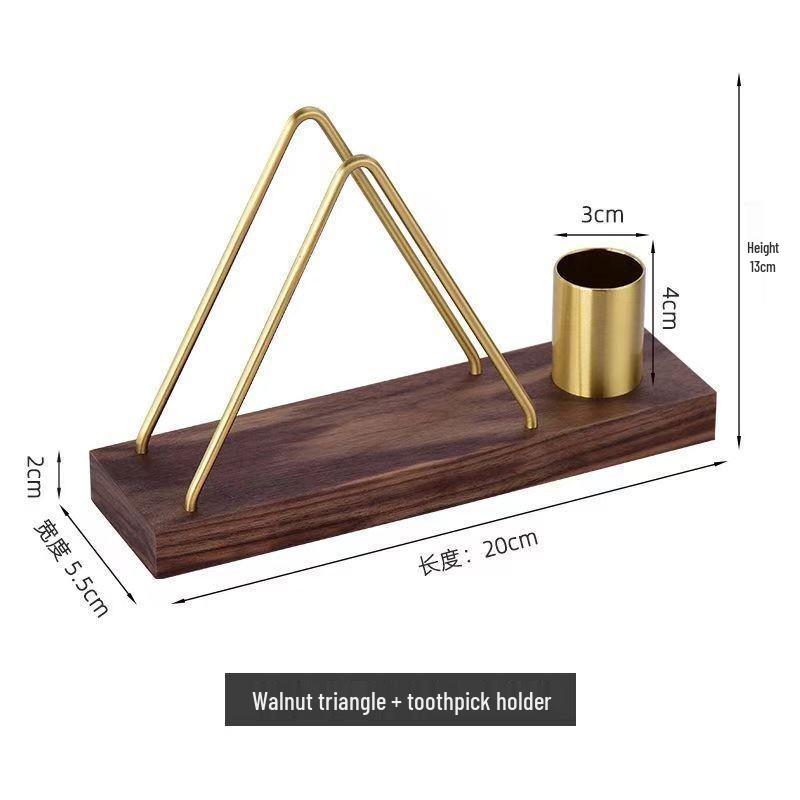 Beech Wood Vertical Tissue & Toothpick Holder for Dining Tables