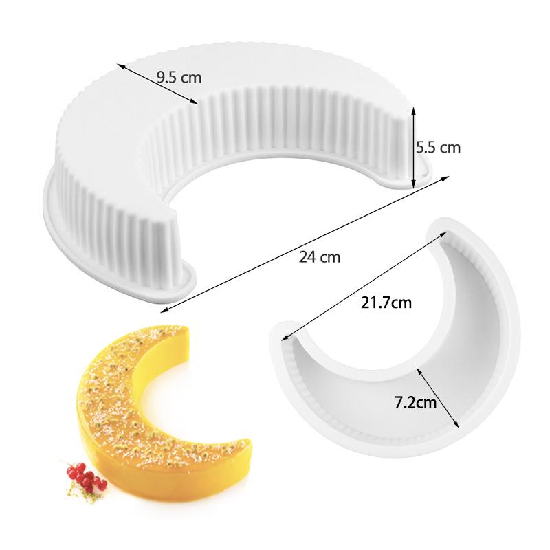 Geometrie Mond Stern Silikon Backform Blume Liebe Kuchen Machen Kreisförmige Wellen Kerze Schokolade Fondantform Geburtstagsgeschenk