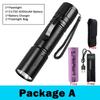 Portable LED Flat Flashlight with Strong Magnet Type-C Charger Tactical Torch with Pen Clip with 395 UV Lamp for Outdoor Camping