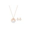 Drie Delige Set Cirkel Roségoud Dames Sieraden 5367890