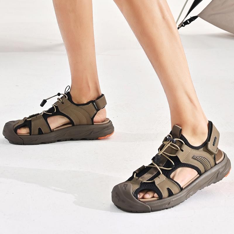 Modeschuhe Herren Outdoor Freizeitsandalen atmungsaktiv Sommerschuhe Sandale Herren Mesh Sandalen Wandersandalen Herrenschuhe