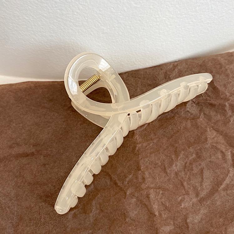 Exquisite Acrylic Claw Clip for Thick Hair - Large High-End Shark Hairpin