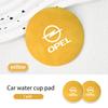 2pcs Car Cup Coaster High Quality Colorful Non Slip Pad Parts for Opel Corsa Astra H G J Insignia Vectra Zafira Meriva Vkm033