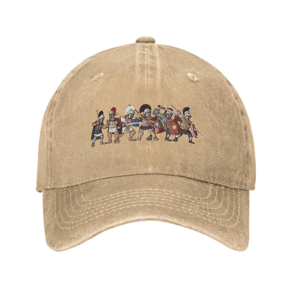 Roman Legion Soldiers Centurions Of The Empire Baseball Cap Unstructured Unisex Distressed Denim Snapback Hat Outdoor Adjustable