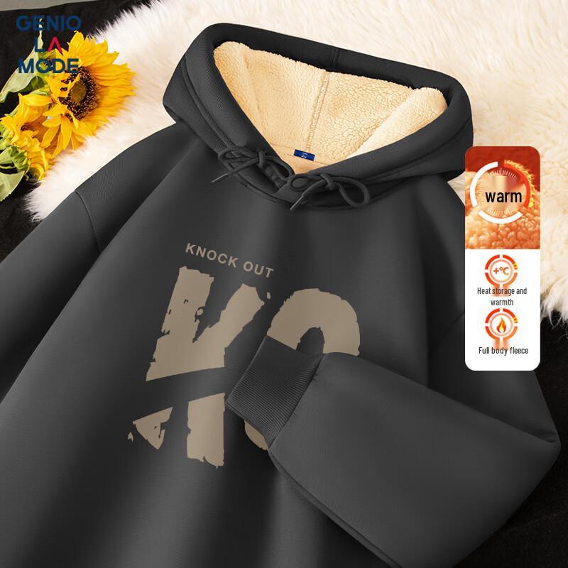 GENIOLAMODE Men's Heavyweight Fleece Lined Hoodie