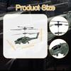 Helicopter Model Toy Pretend Play Desktop Display Party Favor with LED Ornament Holiday Present