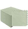 Sage Green Fan-Fold Disposable Napkins — Beverage and Dinner Napkins for Restaurants Weddings and Birthday Parties — 25 X 25cm 100PCS
