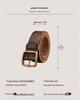 Men's Retro Cowhide Leather Belt, Durable & Versatile for Jeans & Business Attire