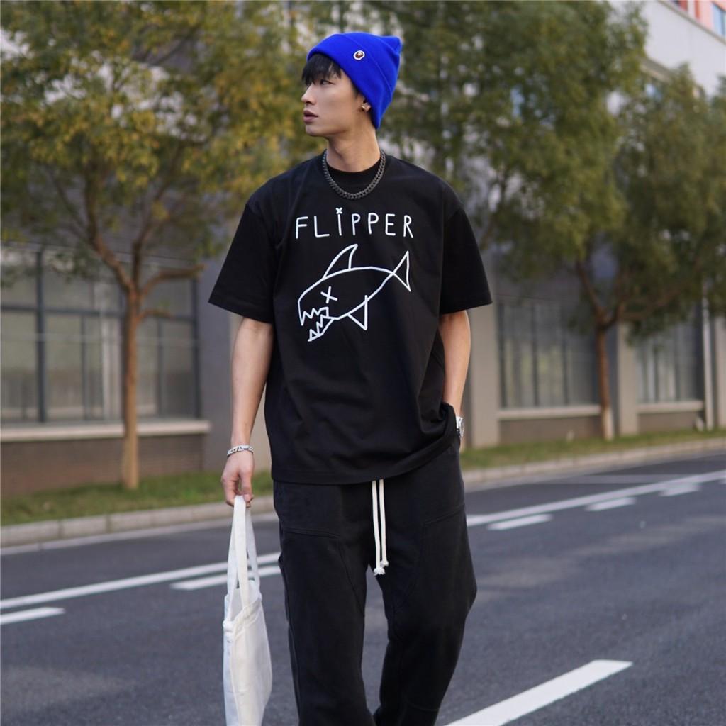 Kurzarm-T-Shirt im Rock-Stil für Damen und Herren, bequeme, lockere Passform, weißes Design