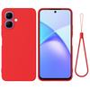 For TECNO Pop 10/TECNO Spark Go 2 4G/Infinix Smart 10 Liquid Silicone Case Phone Back Cover with Hand Strap