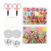 Bead Set Accessory Kit Large Capacity with Tools Beginner Handmade Present Handmade (Pop)