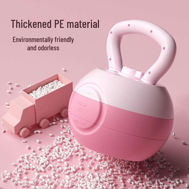 Regulowany kettlebell napełniany wodą do fitnessu dla kobiet i mężczyzn, 6 kg do 10 kg, idealny do odchudzania i kształtowania sylwetki.