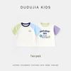 Dudu Family Kids' 7A Antibacterial Short-Sleeve Cartoon Top