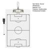 1 Set Soccer Dry Erase Coaching Scoreboard with Erasable Pen & Pen Holder Professional Double-sided for Coaches Football Referee