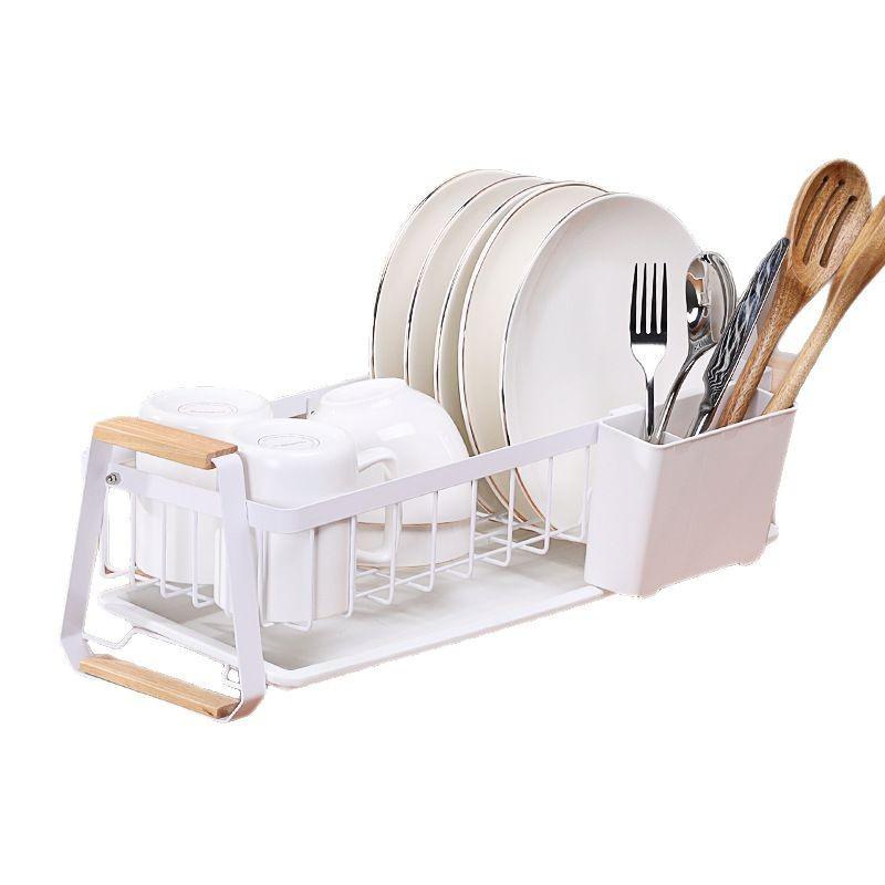 Multifunctional Kitchen Dish Rack for Plates, Bowls, and Cutlery - Ideal for Sink or Countertop Storage and Organization