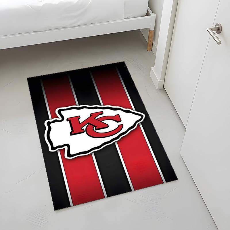 Kansas City Chiefs (23) Rug Suitable For Living Rooms Bedrooms Computer Rooms Dining Areas And Placement Under Tables And Chairs Also An Ideal Choice 