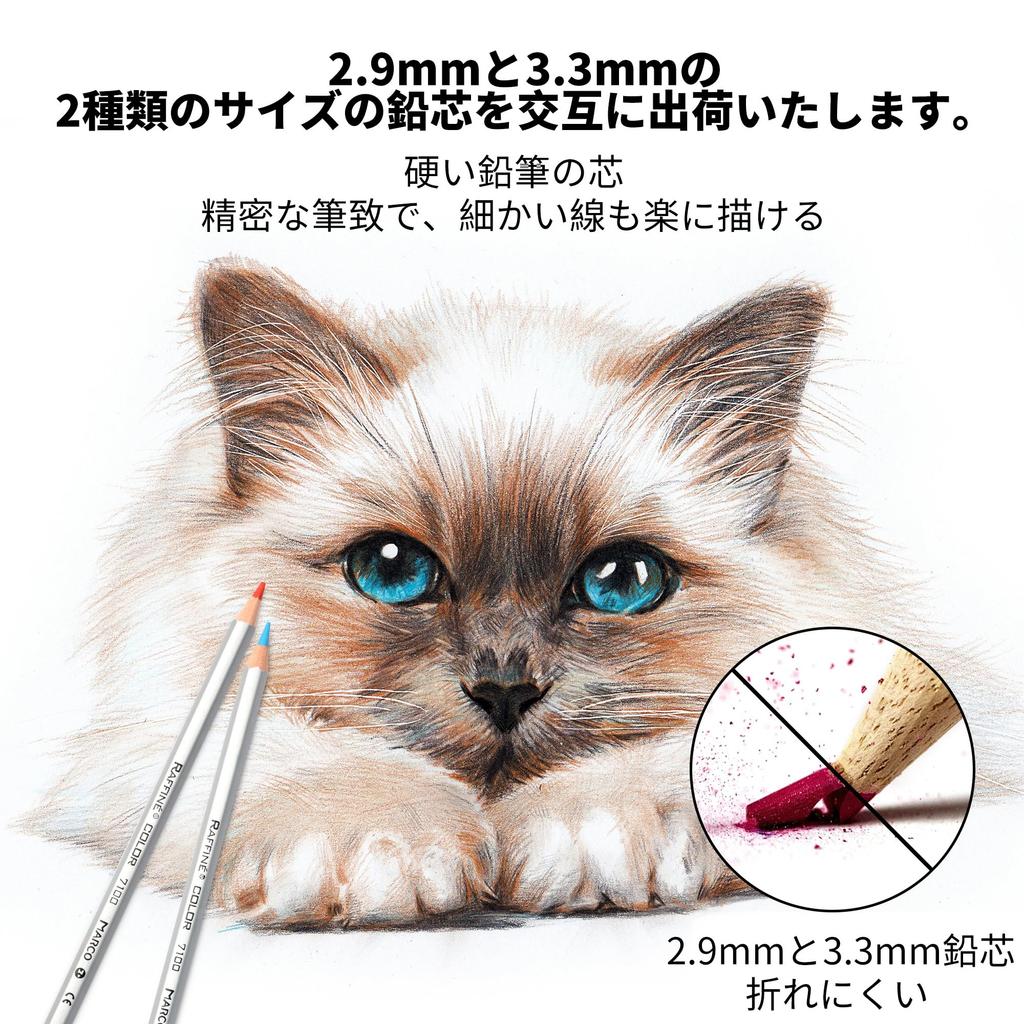 MARCO Wasserfarben 36 Sechseckige Buntstifte mit Holzfarbe Eisen Klein zum Malen und Professionell 7120 Wasserfarben 36 Farben Stifte, Farben,