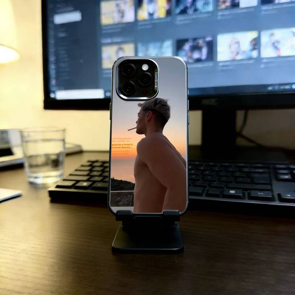 

Abraham Mateo Insomnio Phone Case For iPhone 17,16,15,14,13,12,11 Plus,Pro Max,XS,Colored Silver Plated Inside Cover iPhone16