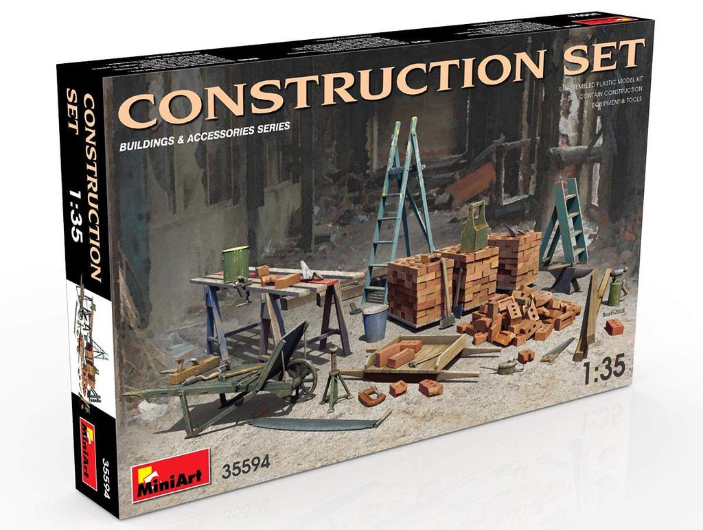 MiniArt Scale Building Materials Set Plastic Model MA35594 1/35