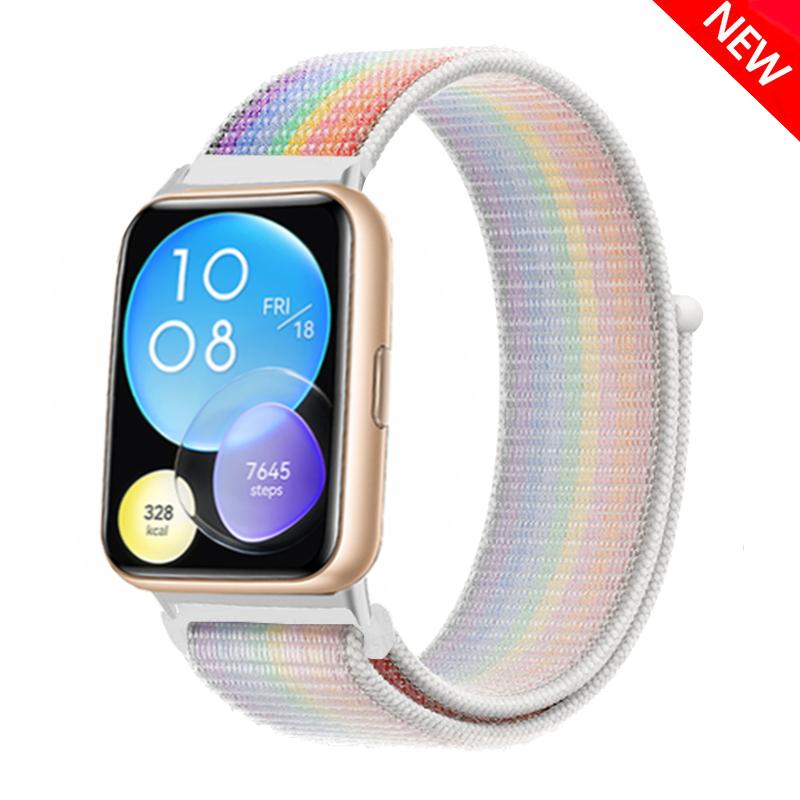 Band For Huawei Watch Fit 2 Strap Smart Watch Accessories Replacement Wristband Nylon Bracelet Correa Huawei Watch Fit2 Strap