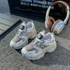 Children's sports shoes 2025 spring and autumn boys' dad shoes rotating button girls' casual shoes fashion soft-soled running shoes