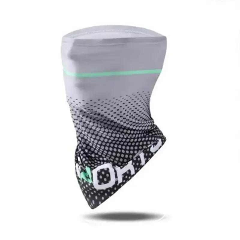 

1PC Sunscreen Mask Summer Outdoor Sunscreen Riding Mask UV Ice Silk Mask Cycling Mask серый