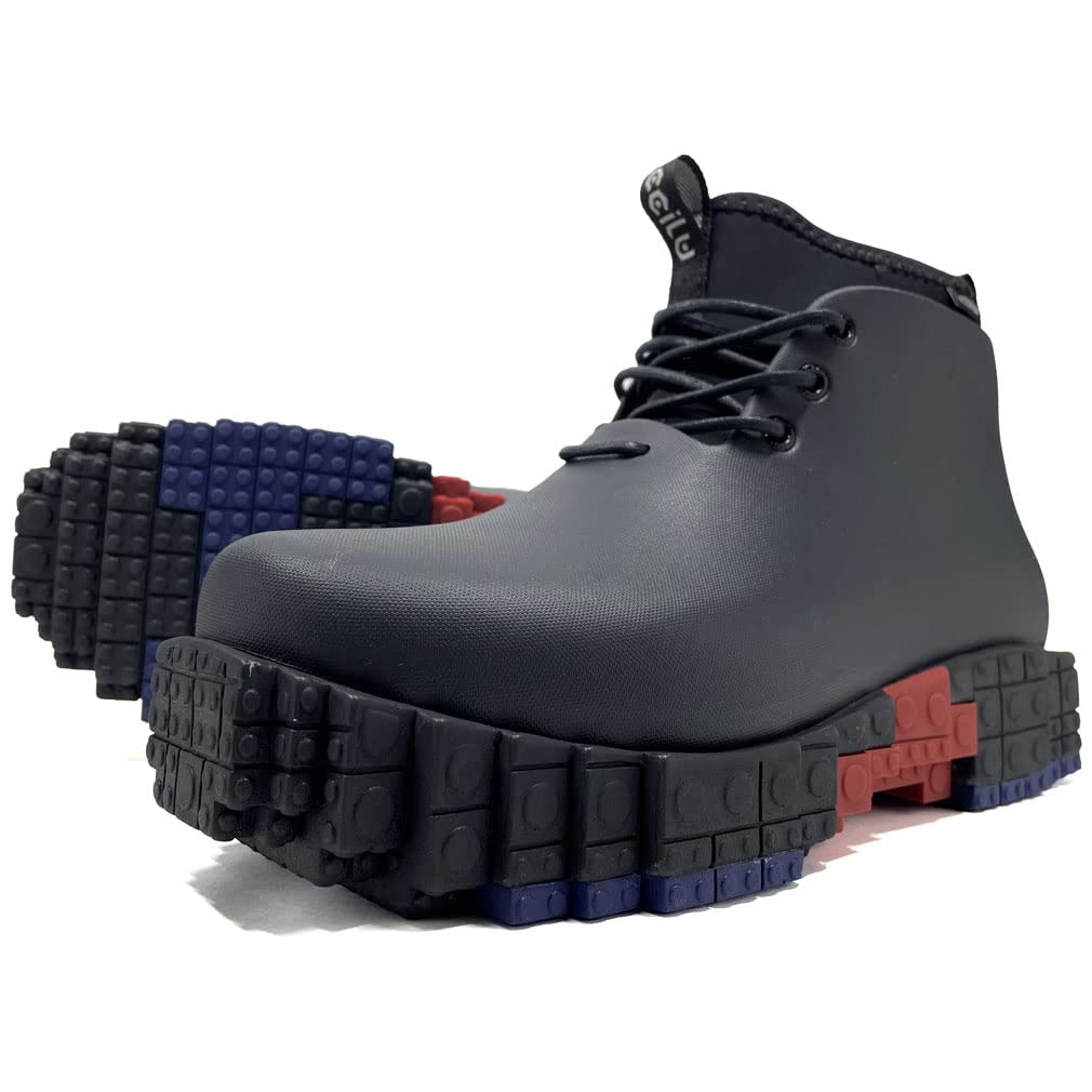 

Chill Waterproof Rain Size Suitable for Rain or Shine Men s High-Top Boots, Black, Lightweight, 26.5cm, чёрный