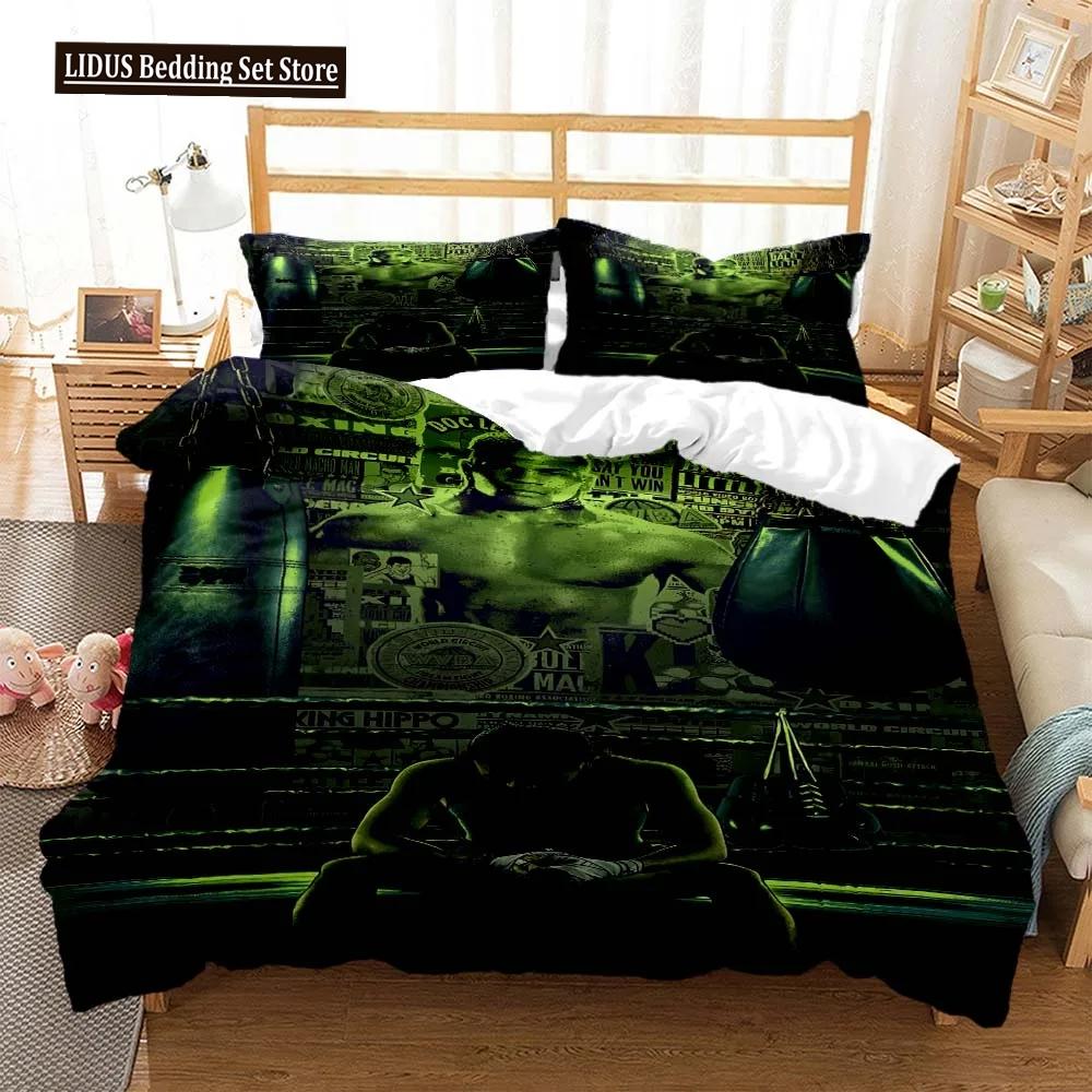 Mike Tyson Boxchampion Bettwäscheset Jungen Mädchen Twin Queen Size Bettbezug Kissenbezug Bett Kinder Erwachsene Heimtextil