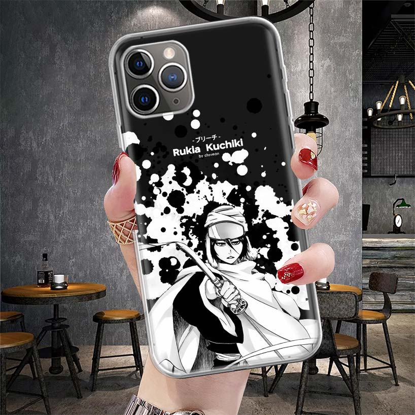 Bleach Kuchiki Rukia Soft Phone Case For IPhone 11 17 Air 16E 16 Pro Max 15 + 14 Plus 13 Mini 12 Apple 7 SE 8 Fundas Coque 11 17