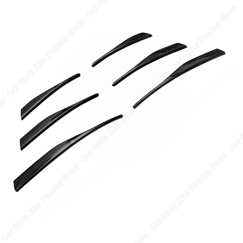 For Volkswagen Golf 8 MK8 TSI TDI 2020-2023 Front Bumper Grill Moulding Strips Sticker Body Kits ABS Gloss Black Bar Decorative