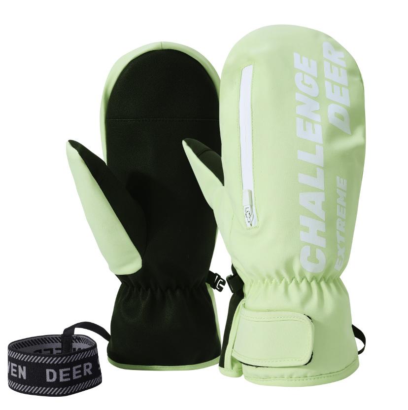 Ski Gloves for Women In Winter with Warmth and Fleece Student Snowboard  Five Finger Inside, and Men's Waterproof Touch Screen