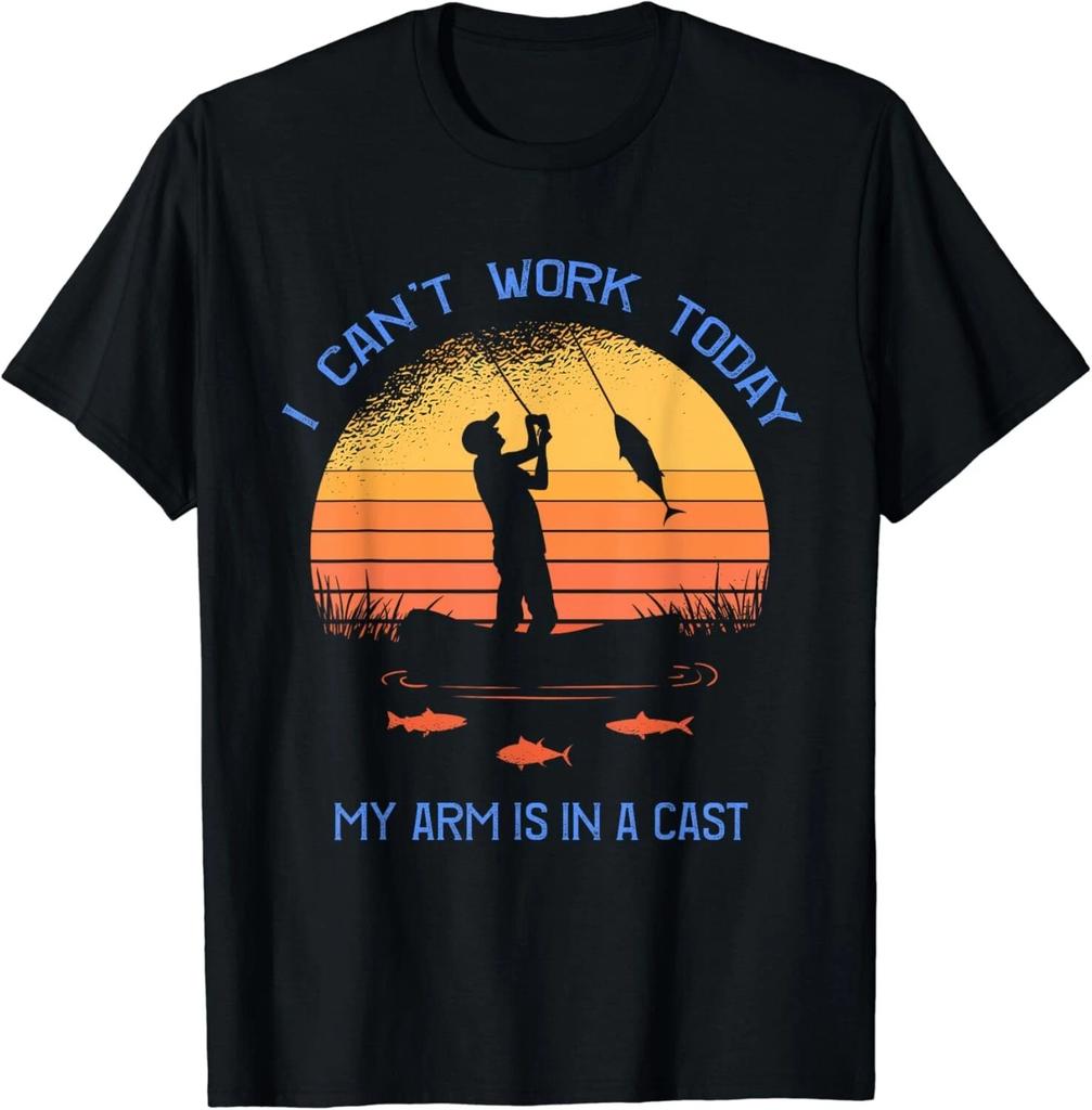 Fischer, ich kann heute nicht arbeiten, mein Arm ist im Gips, Lustiges Geschenk Unisex-T-Shirt