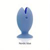 1pc Cute Standing ToothBrush Cover Cap Stand, Portable Travel Toothbrush Head Cover, Cute Fish Shape Silicone Toothbrush Suction Cup Stand