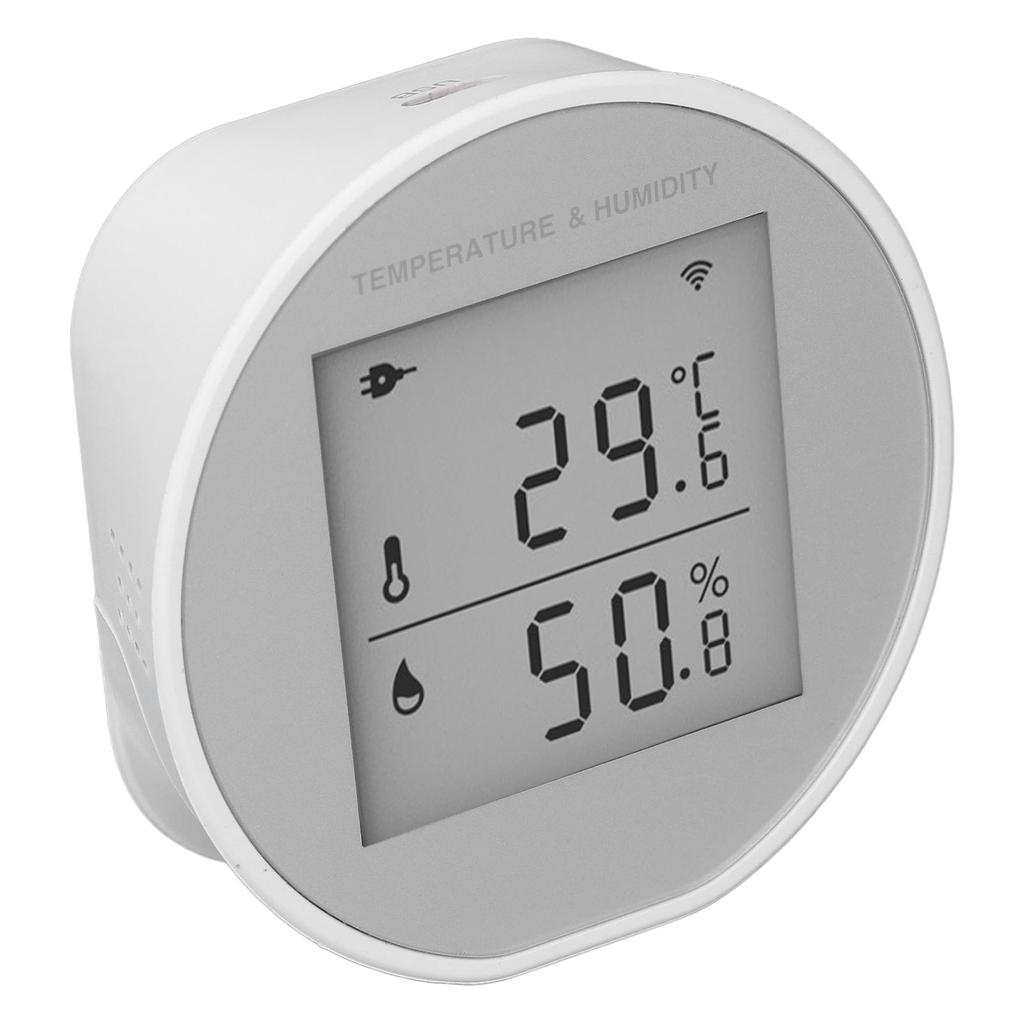 Indoor Temperature Humidity Sensor Smart Room Digital Hygrometer with Clear Screen for Garage