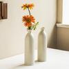 Premium Relief Vase Minimalist Ceramic Flower Insert Household Living Room Ornament Desktop Decoration Dried Flower Bottle