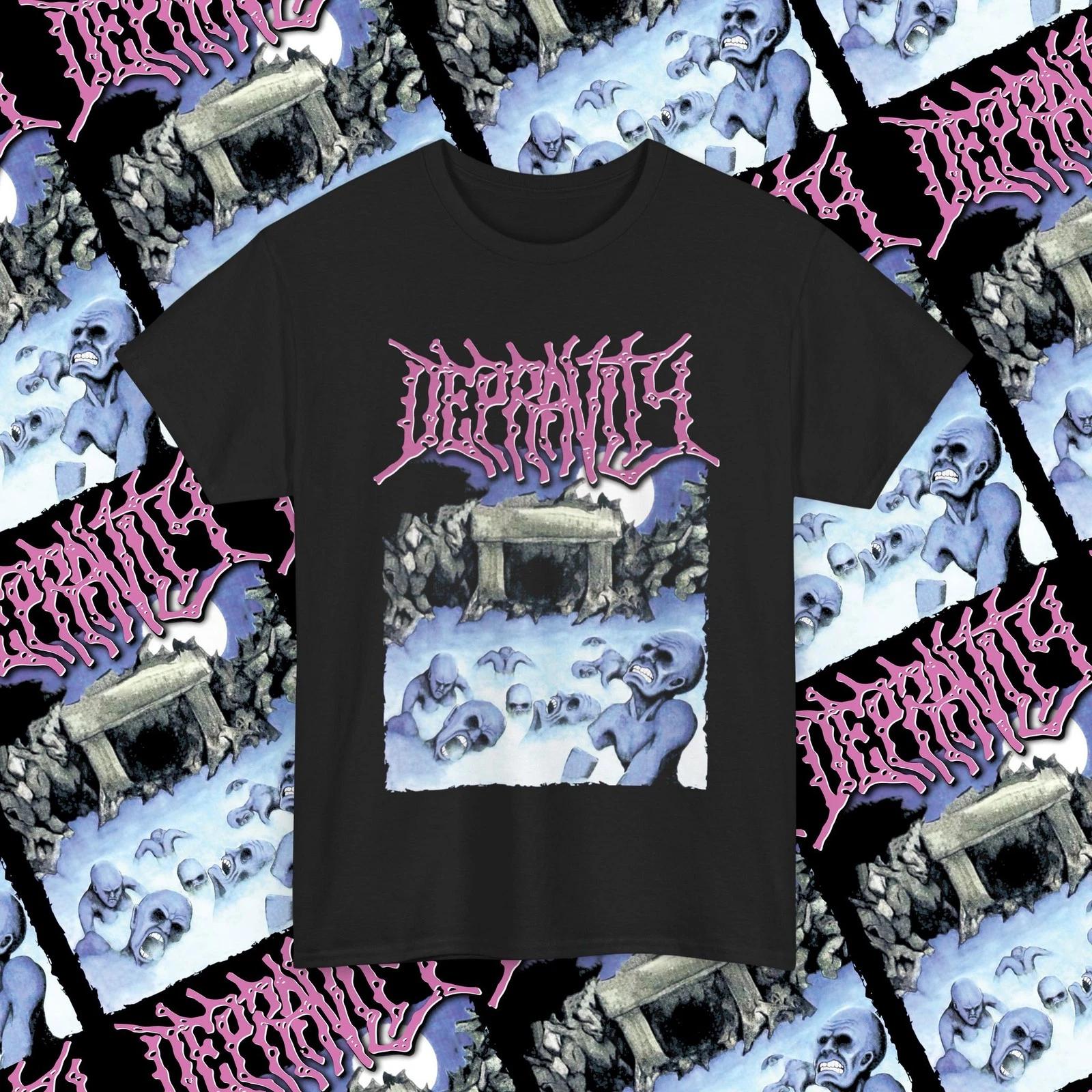 Depravity “Silence of the Centuries” Finnish Death Metal Band T-Shirt XL