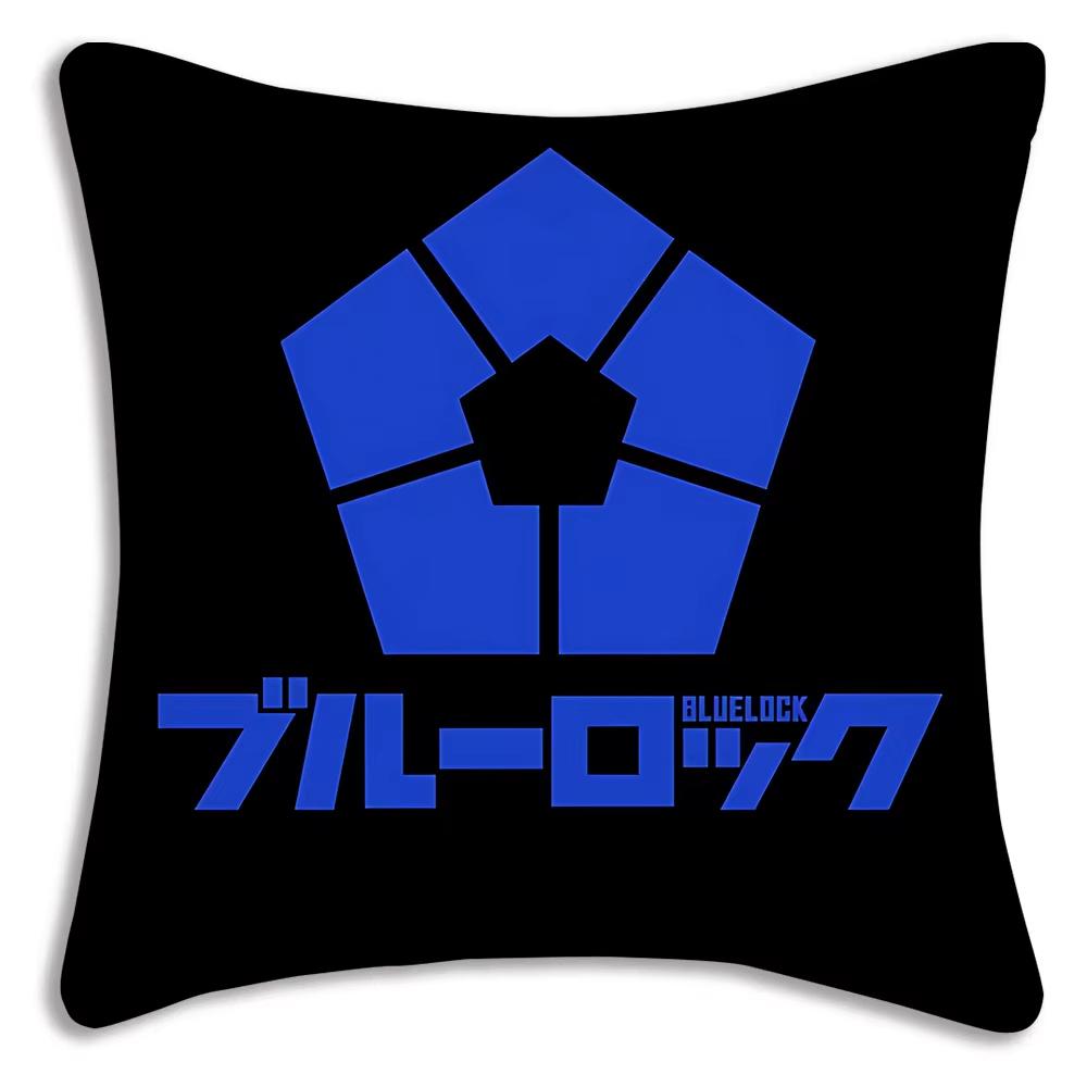 Anime Blue Lock Pillow Covers Cartoon Sofa Living Double-sided Printed Square Pillow Bedroom Room Decoration Pillowcase Gift
