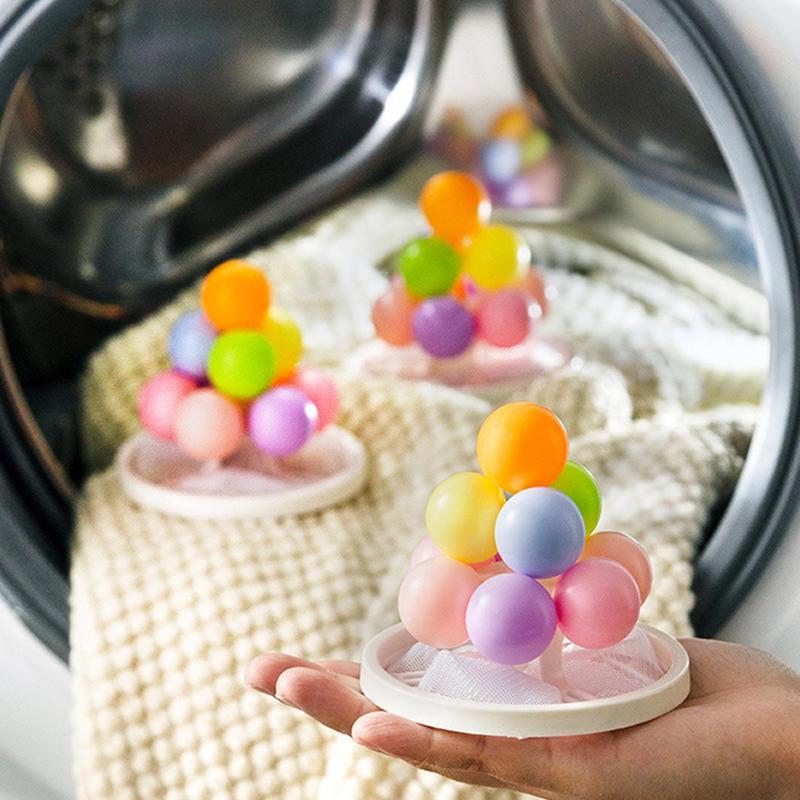 Filter Laundry Ball Washing Machine Filter Bag Hair Remover Colorful Hair Collector Cleaning and Decontamination Laundry Care