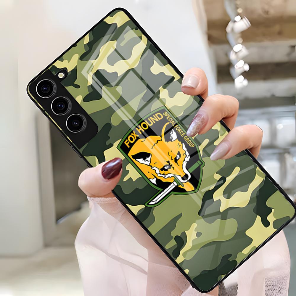 

Metal Gear Solid Phone Case For Samsung S25 Edge Ultra S23 S22 S21 S20 Ultra Plus S24 Fe A54 A53 A25 A16 A14 Glass Cover Samsung S25
