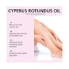 60ml Cyperus Rotundus Öl - 60ml Natürliches Cyperus Rotundus Öl zur Haarentfernung, Feuchtigkeitsspendendes & Beruhigendes Cyperus Öl zur Reduzierung des Körperhaarwuchses