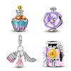 Charms Plata Romantic Perfume Bottle Beading Copper Colors For Charms Copper Colors Original Bracelet For Jewelry Making