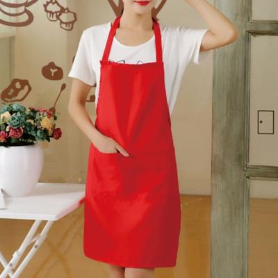 Unisex Apron Long-lasting Work Apron with Pockets Adjustable Straps Cooking Apron for Grill Restaurant Bar Cafes