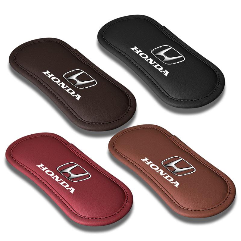 1Pcs Leather Car Pillow Car Knee Pad Elastic Memory Foam Leg Pad For Honda Fit Mugen Insight Type S R VTEC Modulo Vezel RR SiPilot Fit XRV CRV HRV Dio